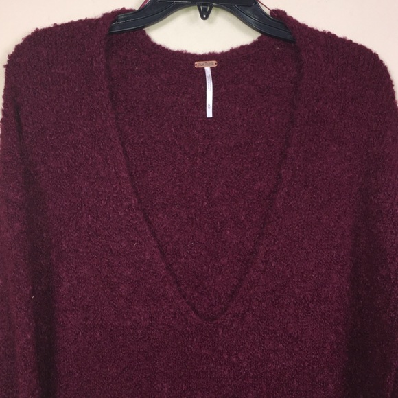 Free People alpaca blend Lofty V-neck sweater - Picture 4 of 8